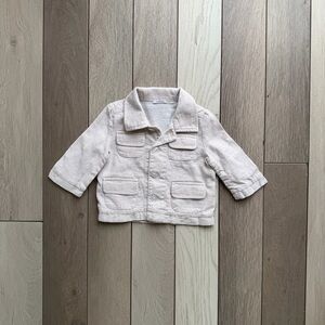LE BEBÉ Casual Baby Cream Jacket | 6 Months
